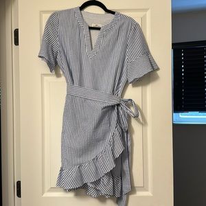 Vineyard Vines Searsucker Wrap Dress